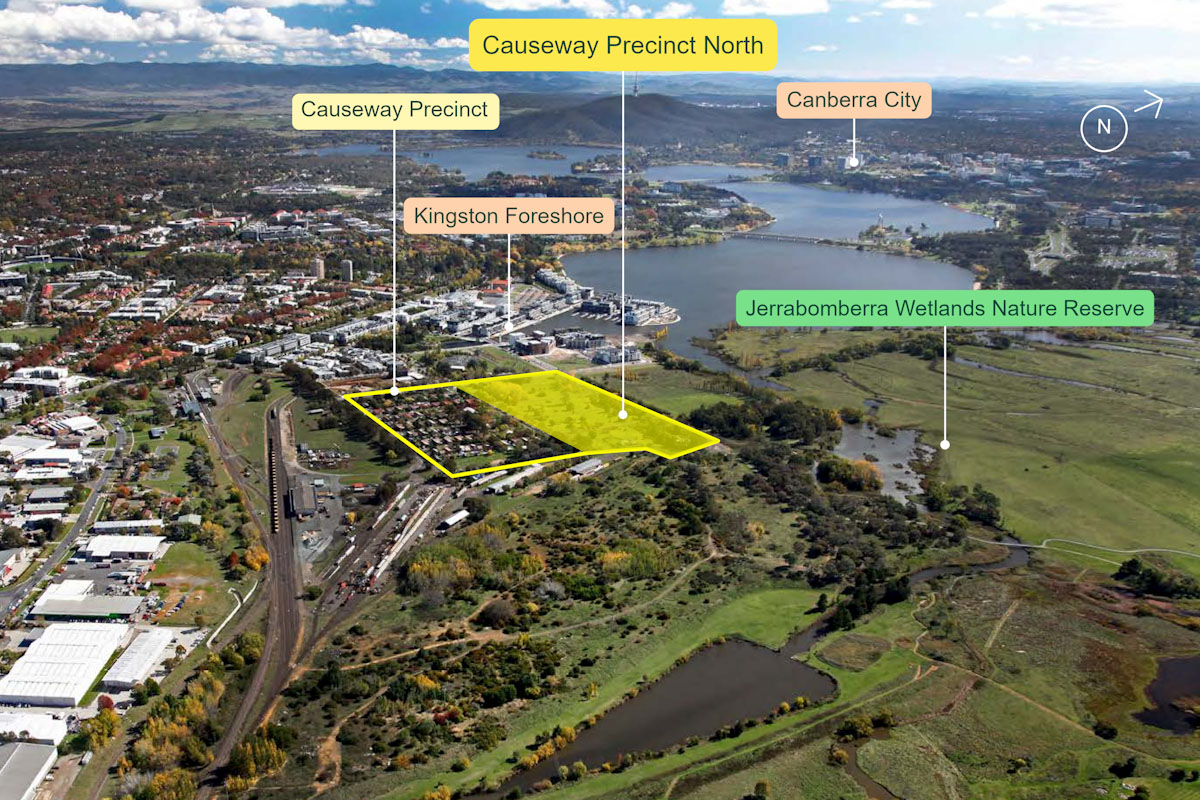 Aerial of Causeway Precinct North Kingston