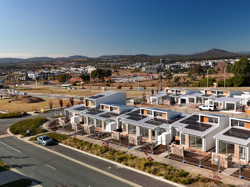 Aerial view of North Wright Sustainable Precinct