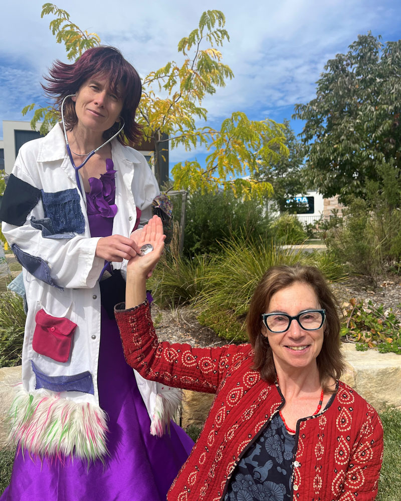 Artists Zsuszi and Dr Pockets in Whitlam