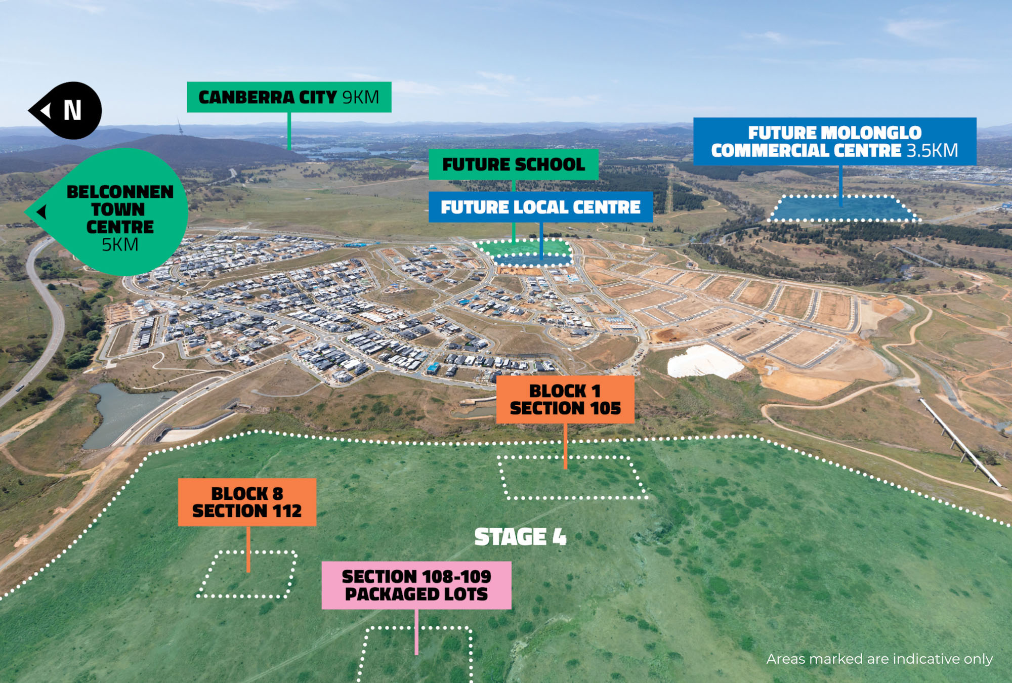 Aerial of Whitlam Hills