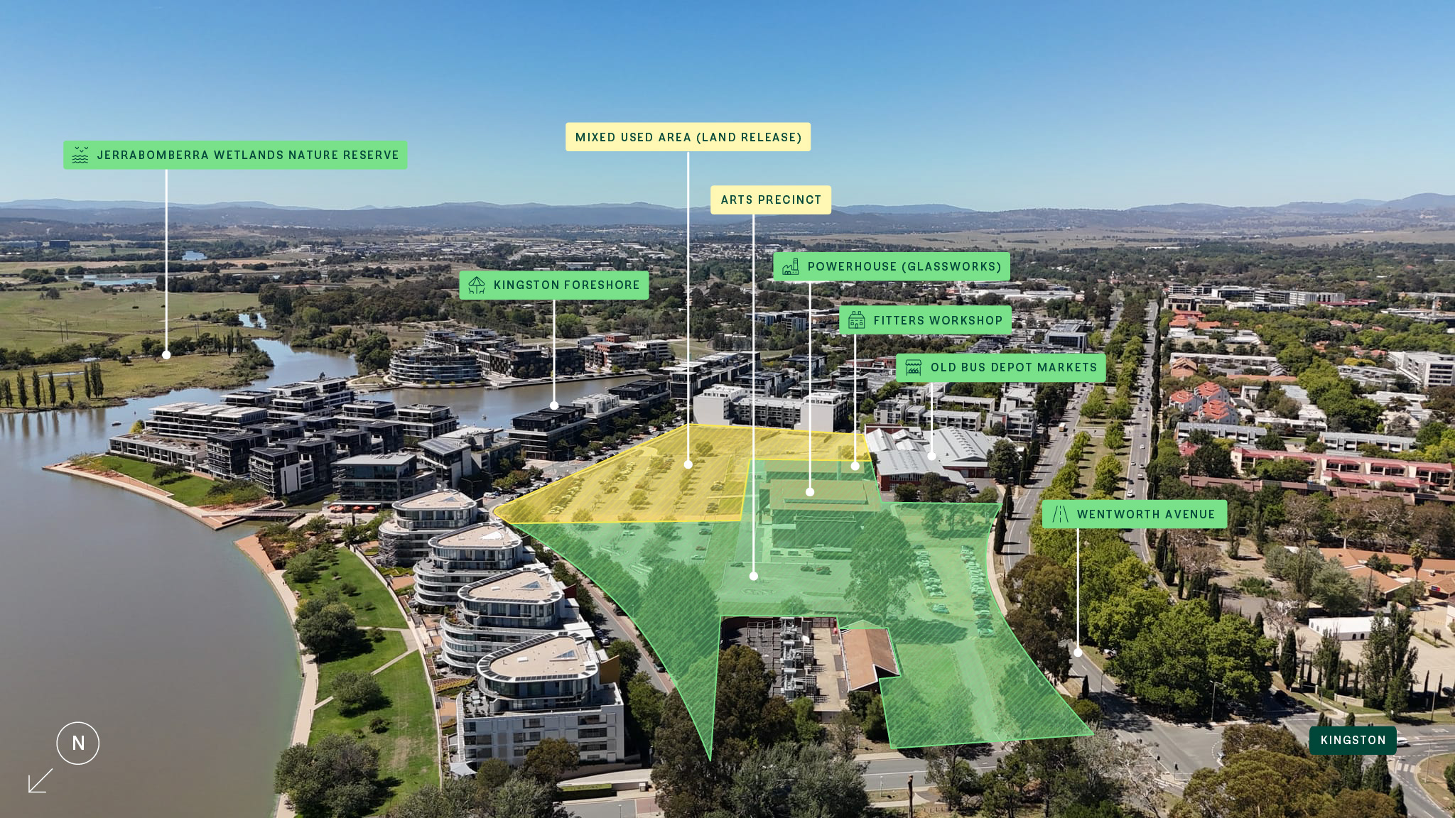 Aerial site view of upcoming release in Kingston