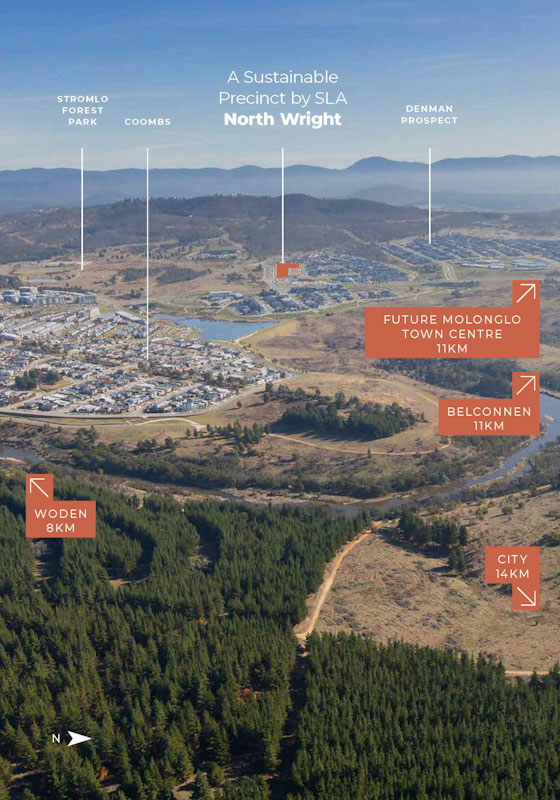 Aerial view of North Wright location